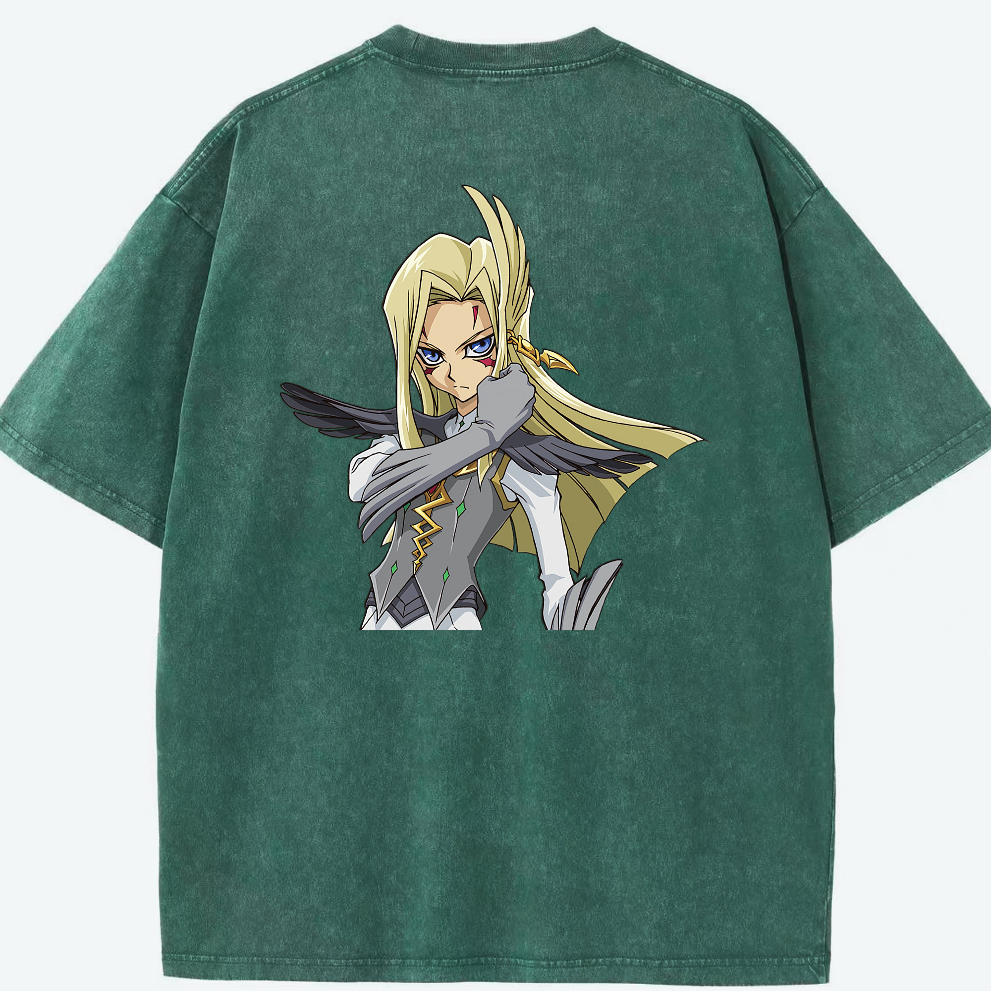 （画像用） 遊☆戯☆王 Yu-Gi-Oh! 綿100% ヴィンテージ風 半袖Tシャツ（背面プリント）
